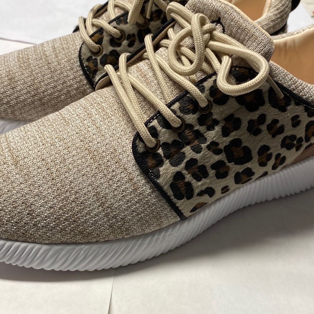 Marley Lilly leopard print tennis shoes.